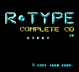 R-Type Complete CD Title Screen